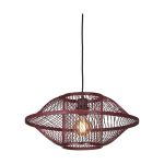 Good&Mojo Pendant Maui Bamboo Burgundy S | Suitable for 1x E27 