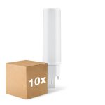 Multipack 10x Ledvance Dulux-D LED 7W - 840 Cool White | 4-Pin - Replaces 18W