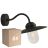 Multipack 6x Nordlux Luxe Wall Light Metal Black | Suitable for E27