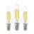 Multipack 3x Eglo LED Candle E14 Filament Clear 21W 806lm - 827 Extra Warm White | Replaces 60W