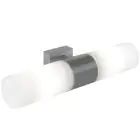 Nordlux Tangens Wall Light Glass and Metal Grey | IP44 - Suitable for 2x E14