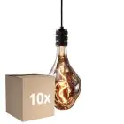 Multipack 10x Eglo LED Special E27 Filament Smokey 4W 70lm - 818 Extra Warm White | Dimmable - Replaces 25W
